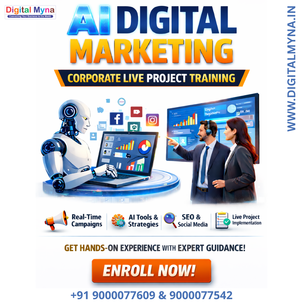Advanced Digital Marketing with AI Tools Training And Live Corporate Projects